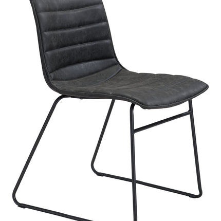 Jack Dining Chair (Set of 2) Vintage Black Chairs [TriadCommerceInc] Default Title  