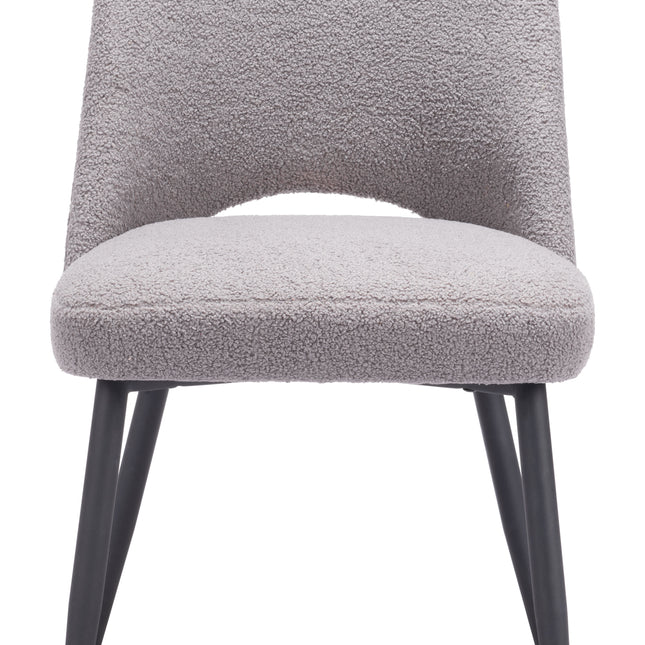 Teddy Dining Chair (Set of 2) Gray Chairs TriadCommerceInc   