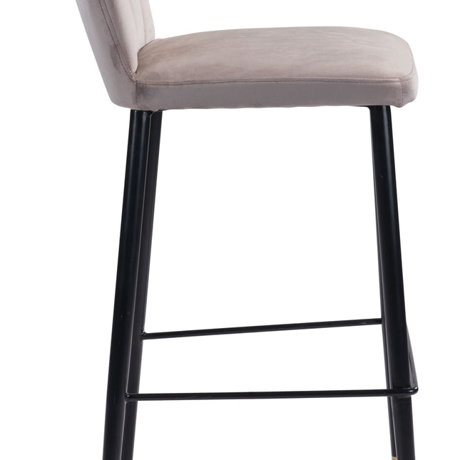 Manchester Barstool (Set of 2) Gray Barstools TriadCommerceInc   