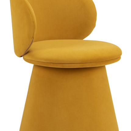 Oblic Swivel Dining Chair Orange Chairs [TriadCommerceInc] Default Title  