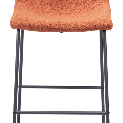 Smart Barstool (Set of 2) Burnt Orange Barstools [TriadCommerceInc]   