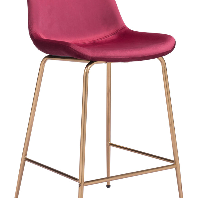 Tony Counter Stool Red & Gold Counter Stools TriadCommerceInc Default Title  