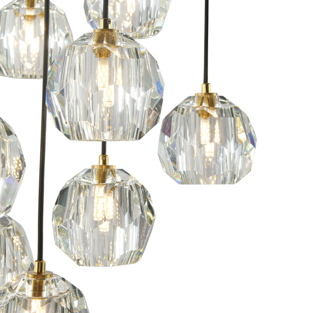 Strayhorn 30 Light, 30"D Chandelier, Gold Chandeliers TriadCommerceInc   