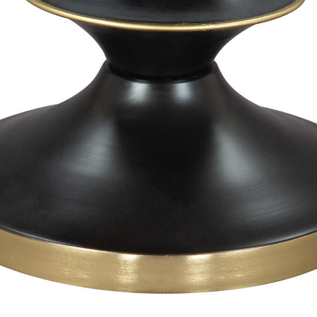 Donahue Side Table Gold & Black Side Tables TriadCommerceInc   