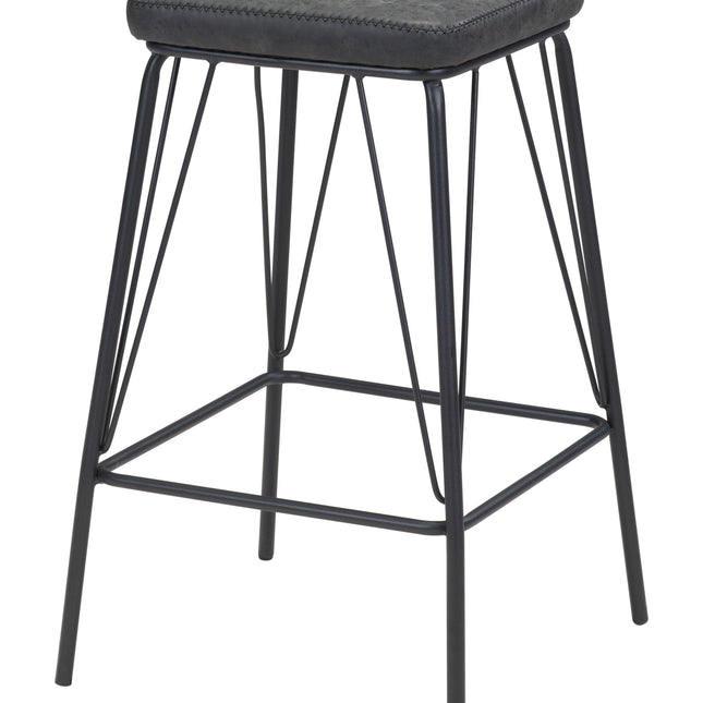 Samuel Counter Stool (Set of 2) Vintage Black Counter Stools TriadCommerceInc Default Title  