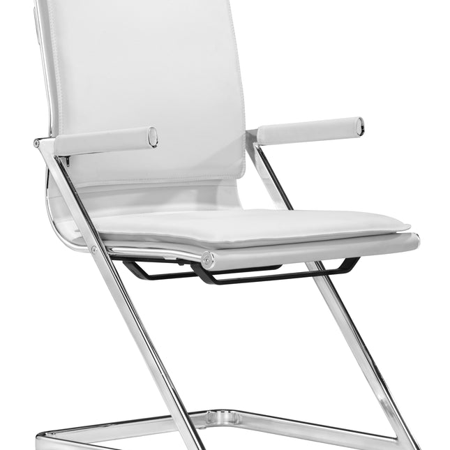 Lider Plus Conference Chair (Set of 2) White Chairs TriadCommerceInc Default Title  