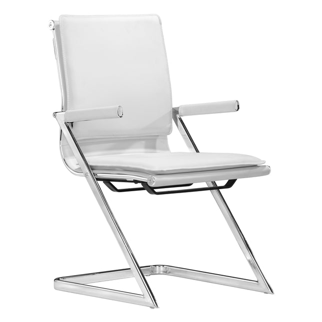 Lider Plus Conference Chair (Set of 2) White Chairs [TriadCommerceInc] Default Title  