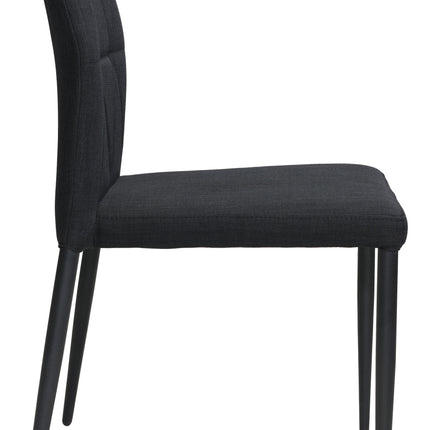 Revolution Dining Chair (Set of 4) Black Chairs TriadCommerceInc   