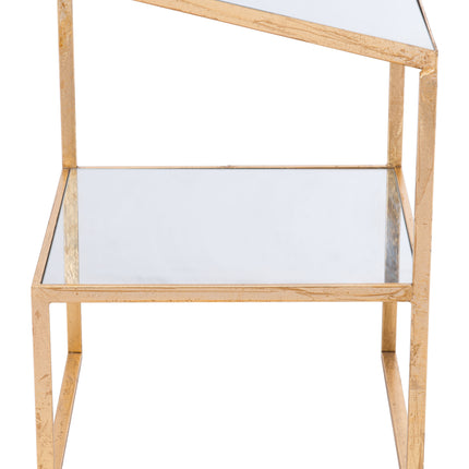 Planes Side Table Gold Side Tables [TriadCommerceInc]   