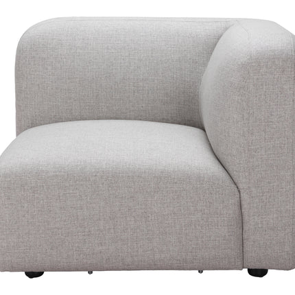 Biak Corner Chair Gray Sofas TriadCommerceInc   