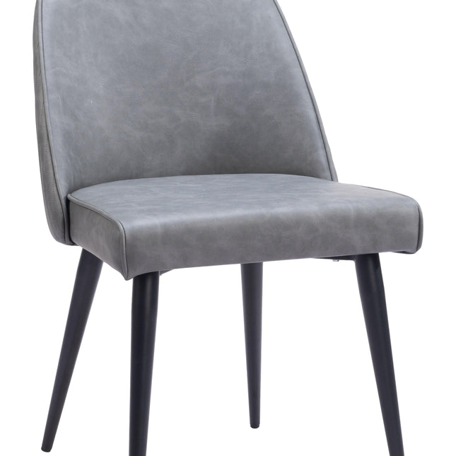 Silloth Armless Dining Chair (Set of 2) Gray Chairs TriadCommerceInc Default Title  