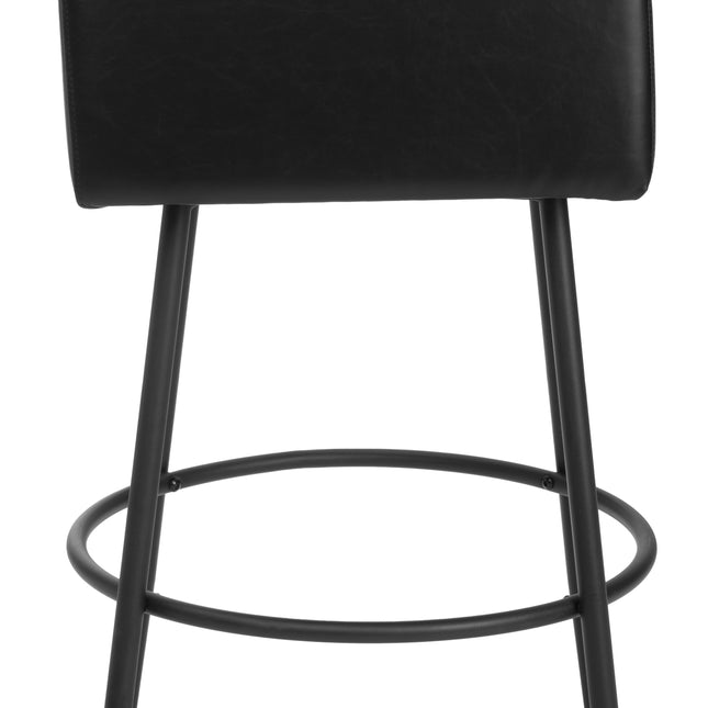 Horbat Barstool (Set of 2) Black Barstools TriadCommerceInc   