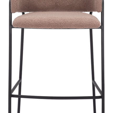 Marcel Barstool (Set of 2) Brown Barstools TriadCommerceInc   