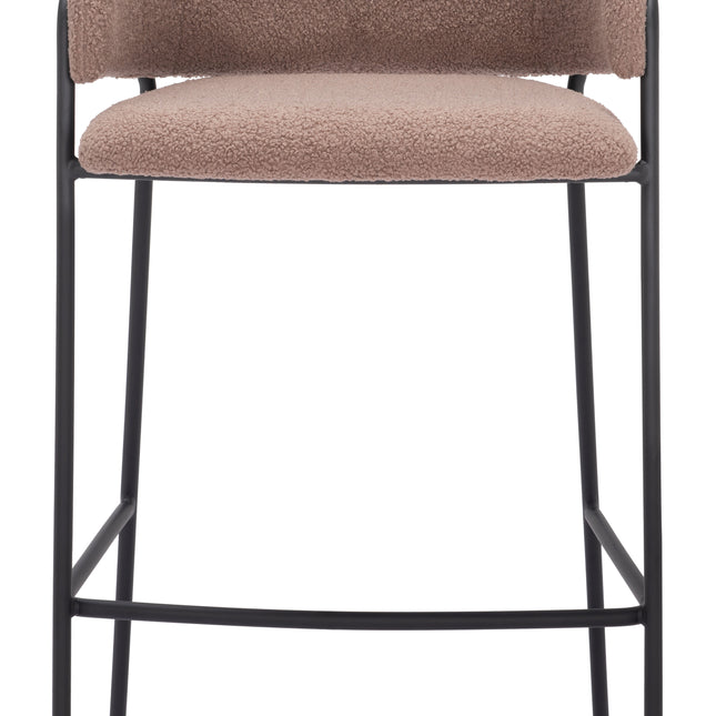 Marcel Barstool (Set of 2) Brown Barstools TriadCommerceInc   