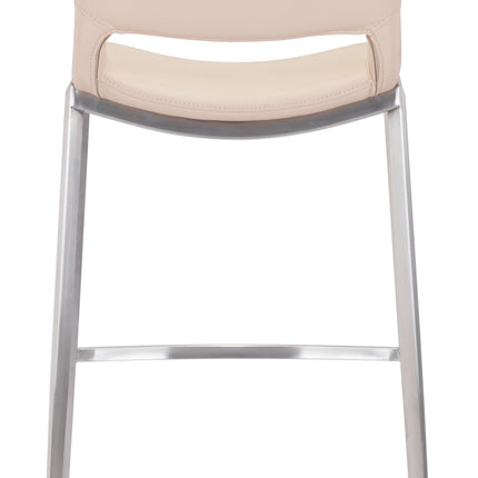 Ace Barstool (Set of 2) Light Pink & Silver Barstools TriadCommerceInc   