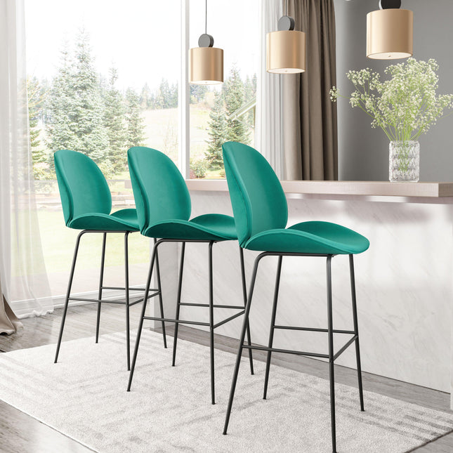 Miles Barstool Green Barstools TriadCommerceInc   