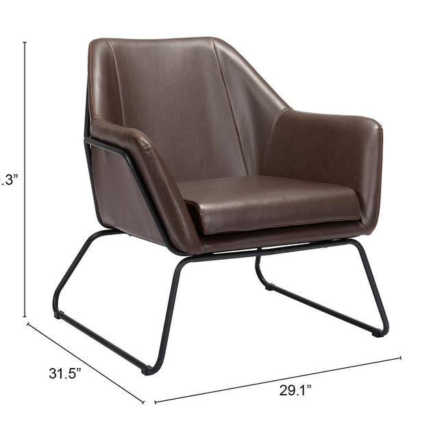 Jose Accent Chair Brown Chairs TriadCommerceInc   