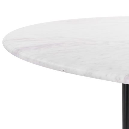 Izola Dining Table White & Black Tables TriadCommerceInc   