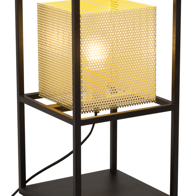 Yves Table Lamp Gold & Black Table Lamps TriadCommerceInc   