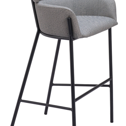 Bremor Barstool Slate Gray Barstools TriadCommerceInc   