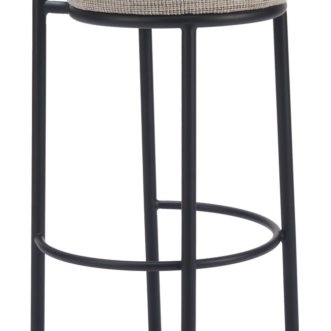 Sisal Barstool (Set of 2) Beige Tweed Barstools TriadCommerceInc   