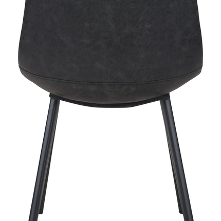 Daniel Dining Chair (Set of 2) Vintage Black Chairs [TriadCommerceInc]   