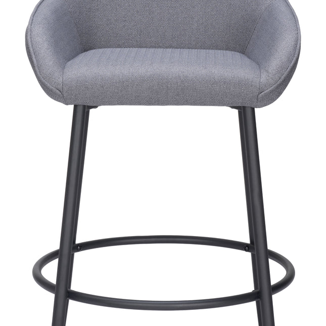 Vila Barstool (Set of 2) Gray Barstools TriadCommerceInc   