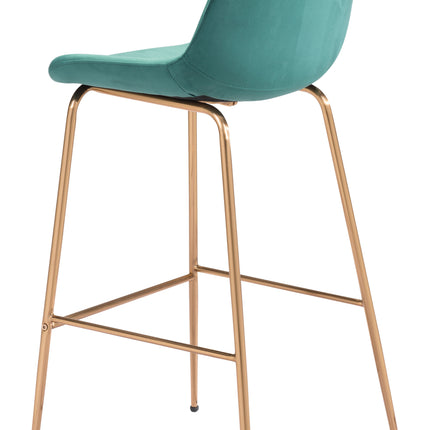 Tony Barstool Green & Gold Barstools [TriadCommerceInc]   