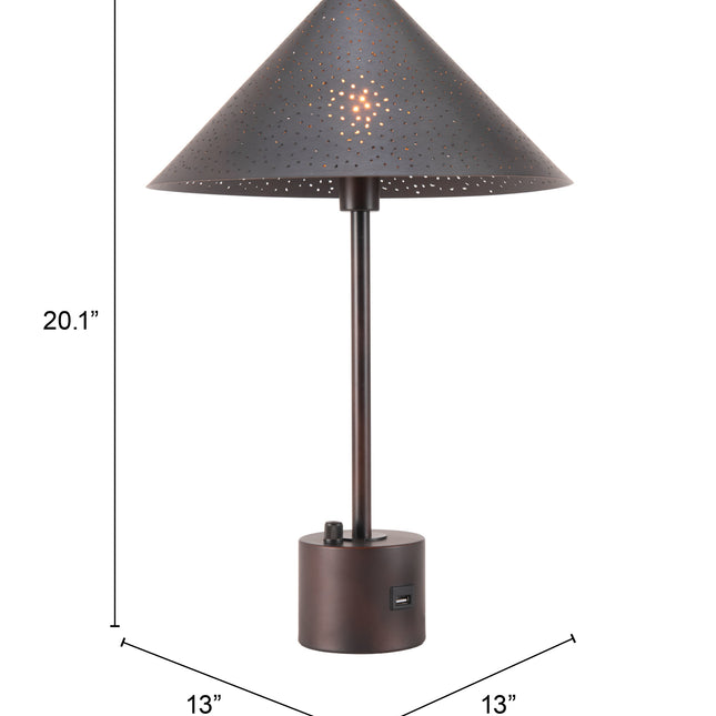 Cardo Table Lamp Bronze Table Lamps TriadCommerceInc   