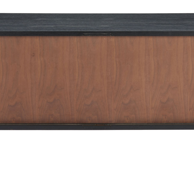 Koriana Entertainment Stand Black & Walnut Storage TriadCommerceInc   