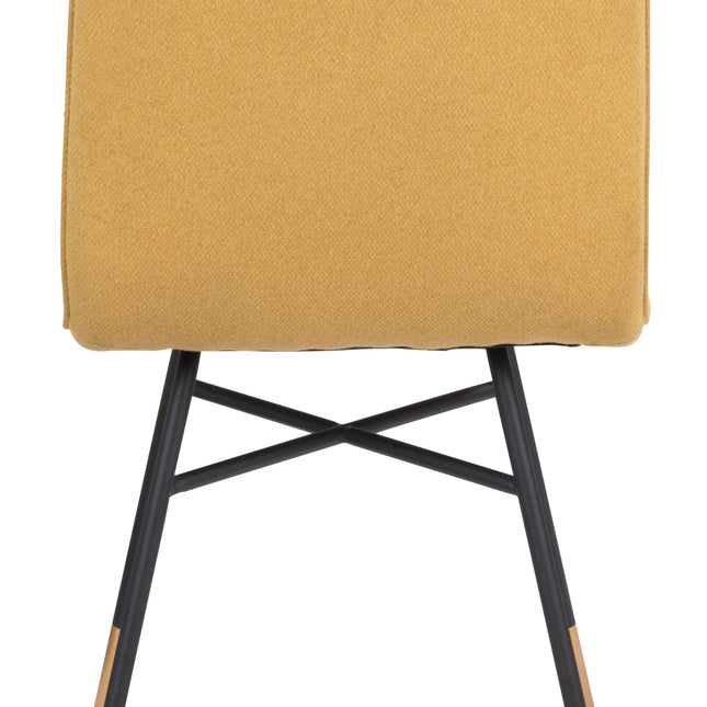 Var Dining Chair (Set of 2) Yellow Chairs TriadCommerceInc   