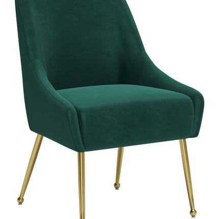 Maxine Dining Chair Green & Gold Chairs TriadCommerceInc Default Title  