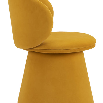 Oblic Swivel Dining Chair Orange Chairs [TriadCommerceInc]   