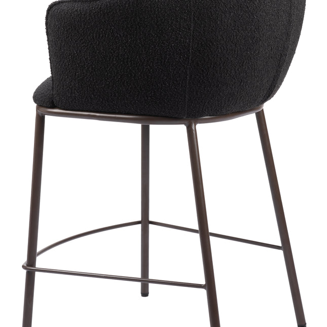 Essen Counter Stool Black & Bronze Counter Stools TriadCommerceInc   