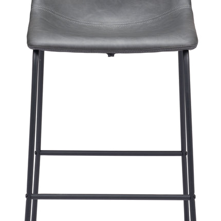 Smart Barstool (Set of 2) Charcoal Barstools [TriadCommerceInc]   