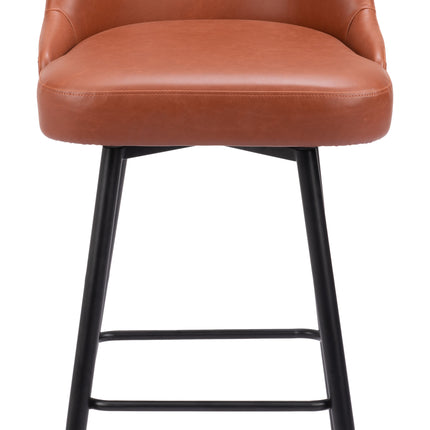 Keppel Swivel Barstool Brown Barstools TriadCommerceInc   