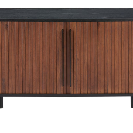 Koriana Sideboard Black & Walnut Storage [TriadCommerceInc]   