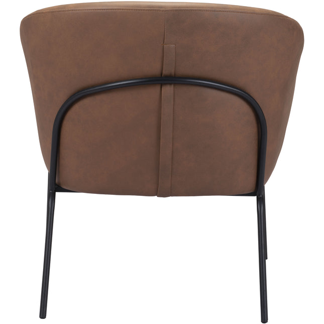 Quinten Accent Chair Vintage Brown Chairs TriadCommerceInc   