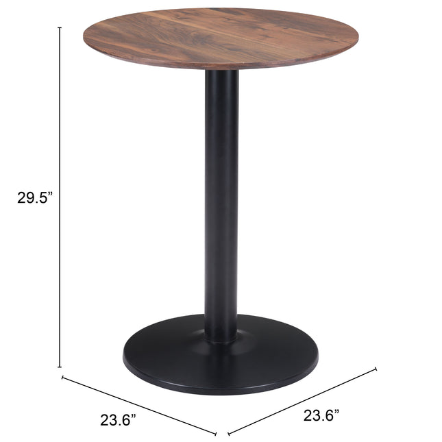 Alto Bistro Table Brown & Black Tables TriadCommerceInc   