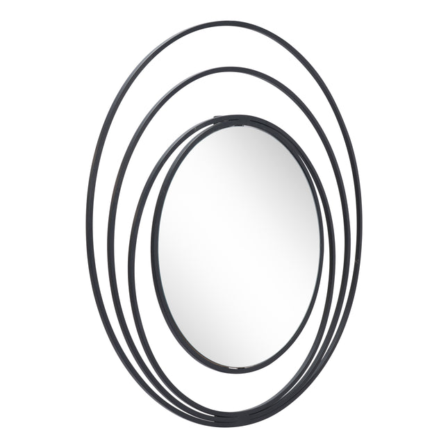 Luna Round Mirror Black Mirrors [TriadCommerceInc] Default Title  