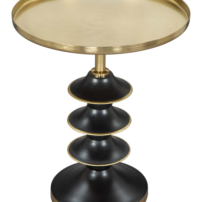 Donahue Side Table Gold & Black Side Tables TriadCommerceInc Default Title  