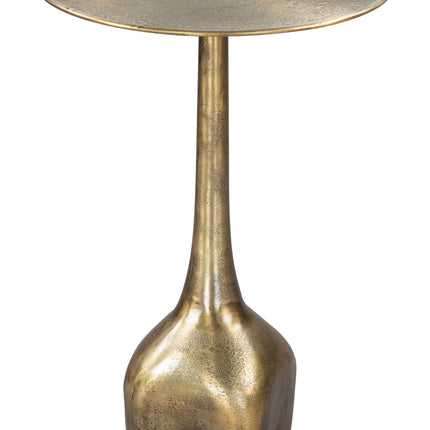 Lexi Side Table Antique Brass Side Tables TriadCommerceInc   