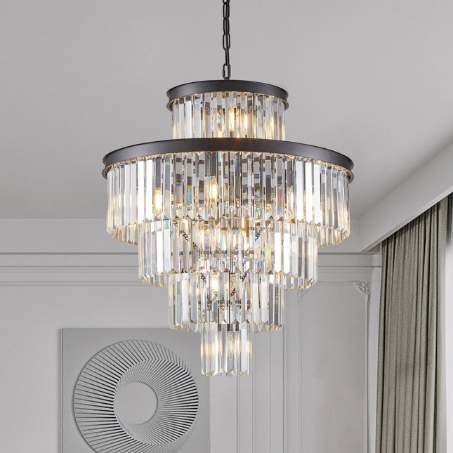 Aurelia Crystal Chandelier Chandeliers TriadCommerceInc   