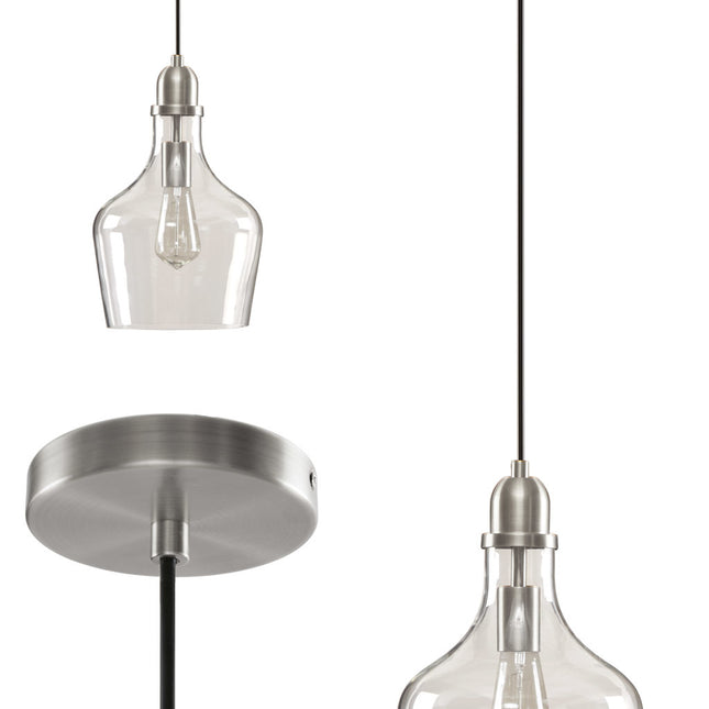 Auburn Bell Shaped Glass Pendant Pendant Lights TriadCommerceInc   