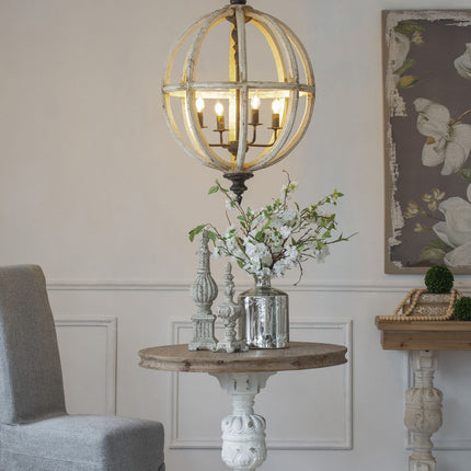 Farmhouse Globe Chandelier Chandeliers [TriadCommerceInc]   