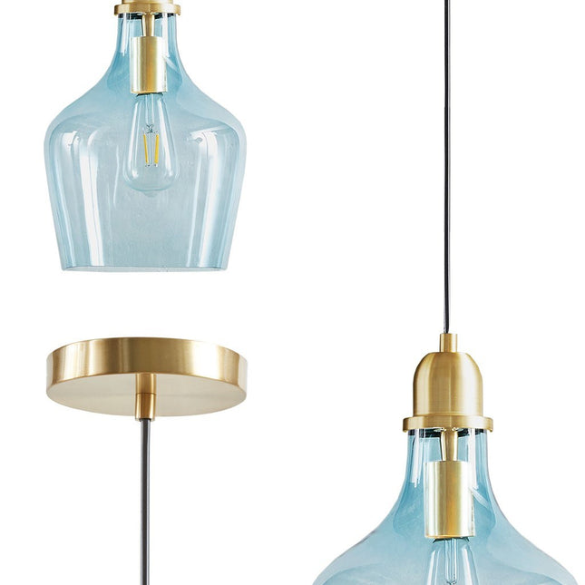 Bell Shaped Glass Pendant Pendant Lights TriadCommerceInc   