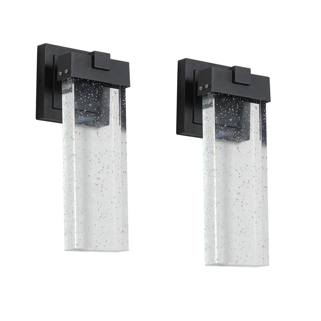 Modern Waterproof LED Crystal Wall Sconce 2 pack outdoor wall lighting TriadCommerceInc   