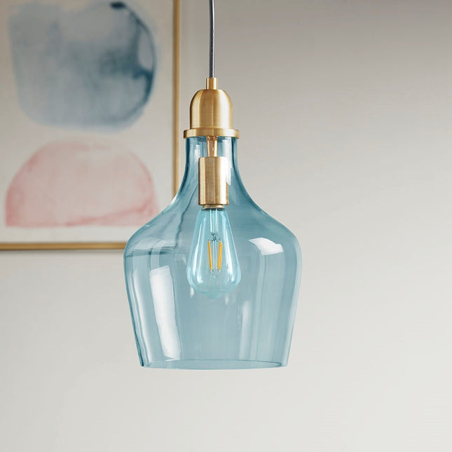 Bell Shaped Glass Pendant Pendant Lights TriadCommerceInc as Pic  