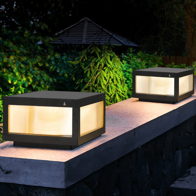 Solar Wall Lamp With Dimmable LED(2 pack) Landscape Pathway Lighting TriadCommerceInc   