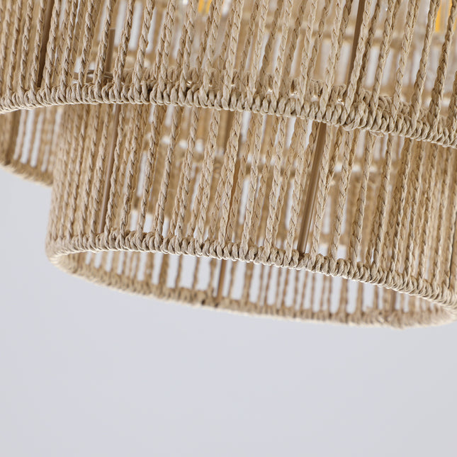 Bohemian style Woven Pendant Light Chandeliers TriadCommerceInc   